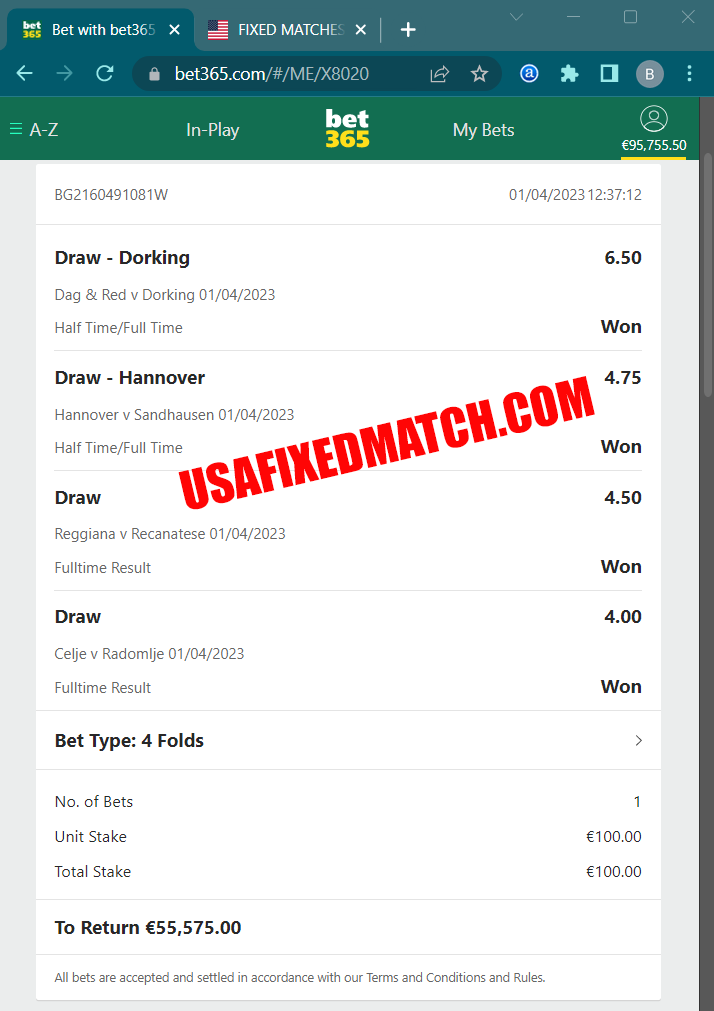Sure VIP Fixed Matches