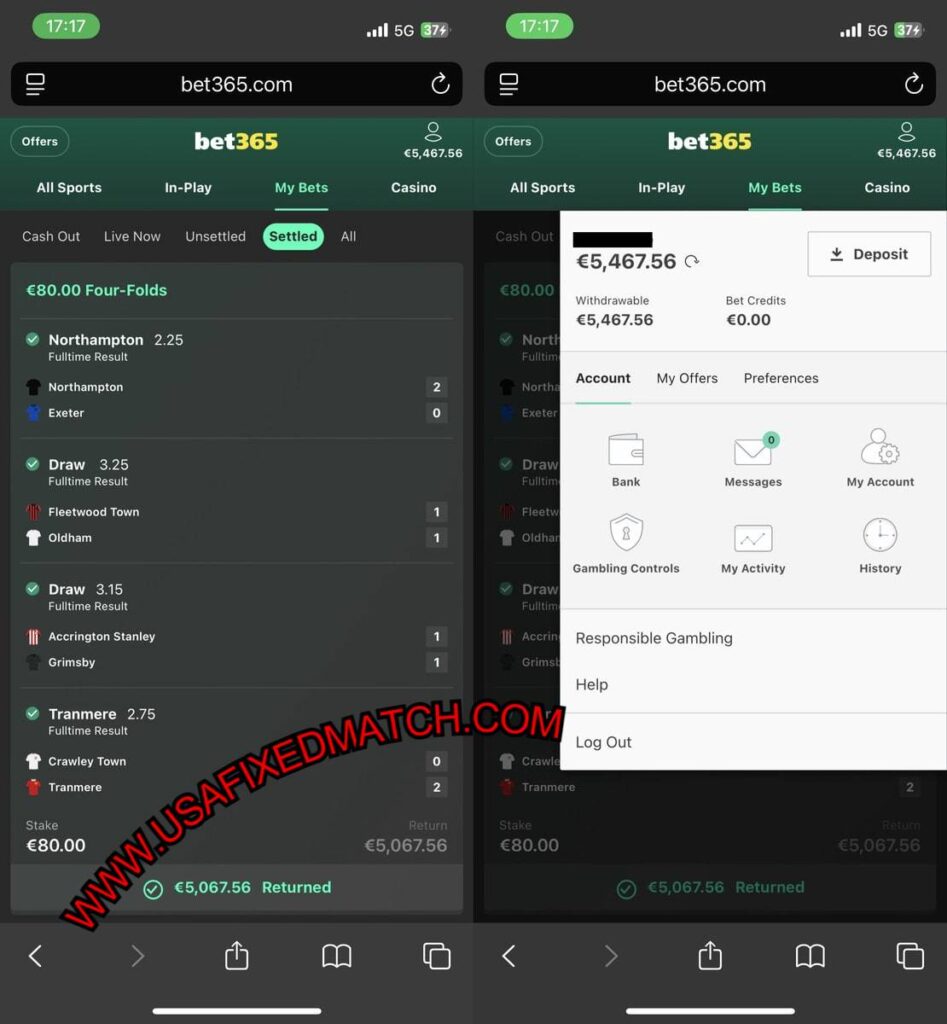 SOCCER VIP FIXED MATCHES 1X2