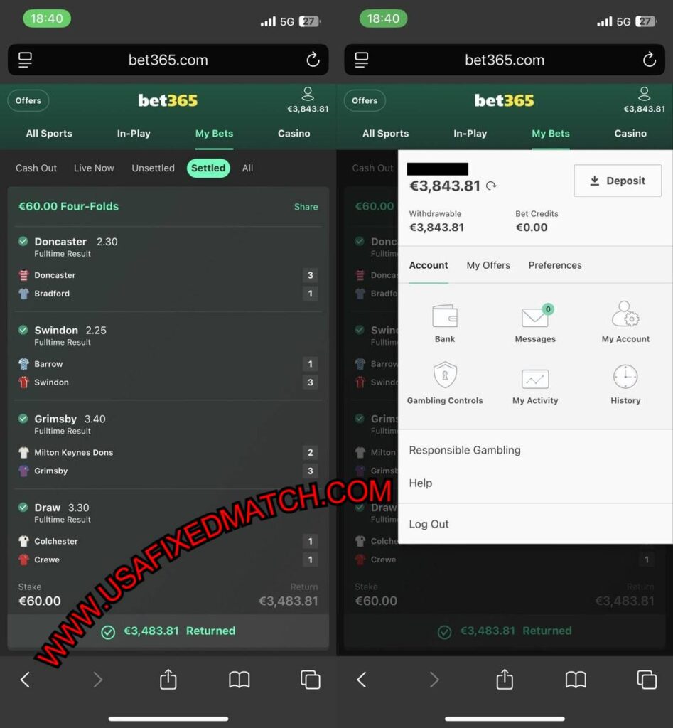 USA VIP SOCCER FIXED MATCH TIPS 1X2
