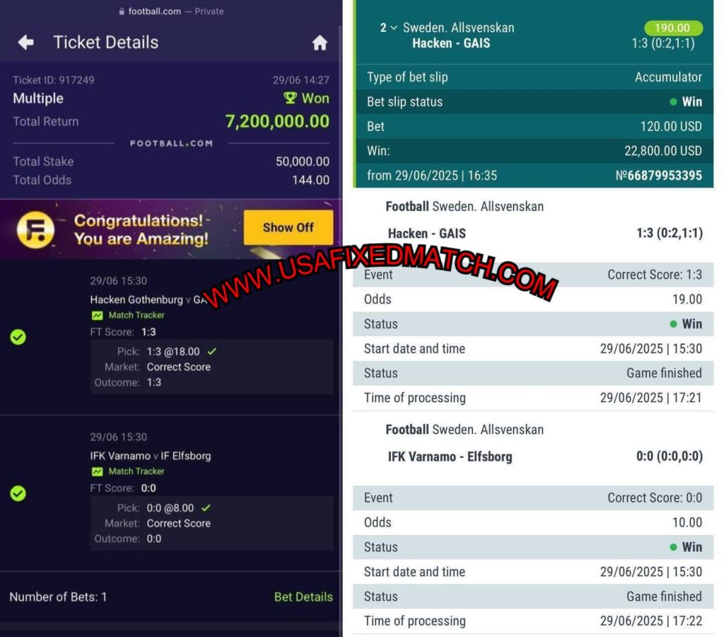 22bet correct score fixed matches