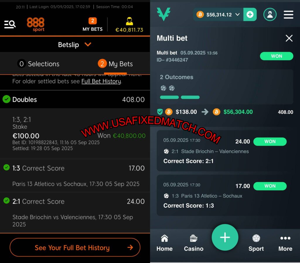 888 FIXED MATCHES TIPS