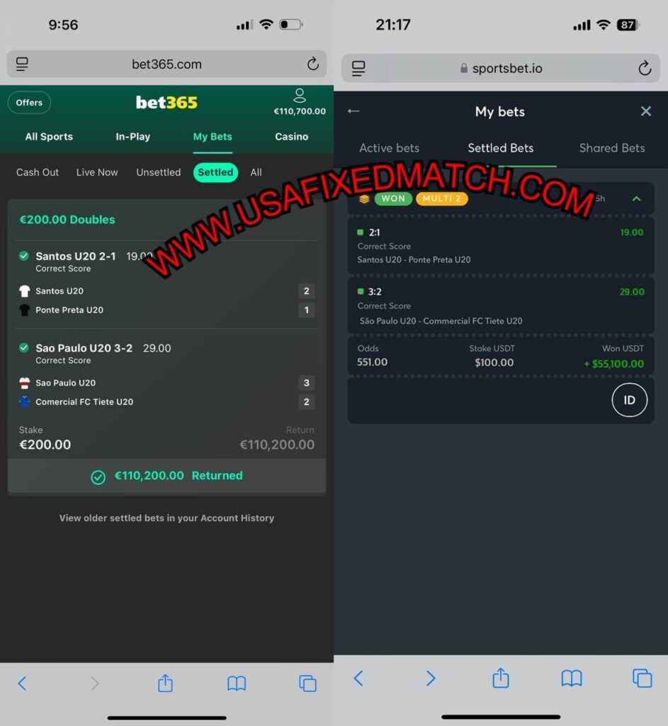 BET365 FIXED CORRECT SCORE GAMES
