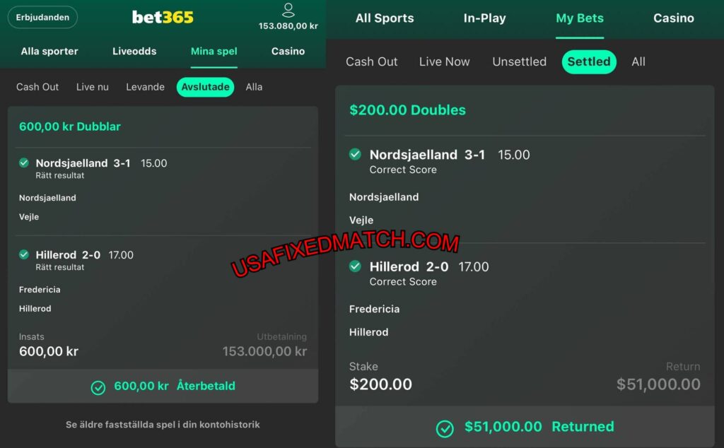 BET365 FOOTBALL FIXED MATCHES BETTING TIPS