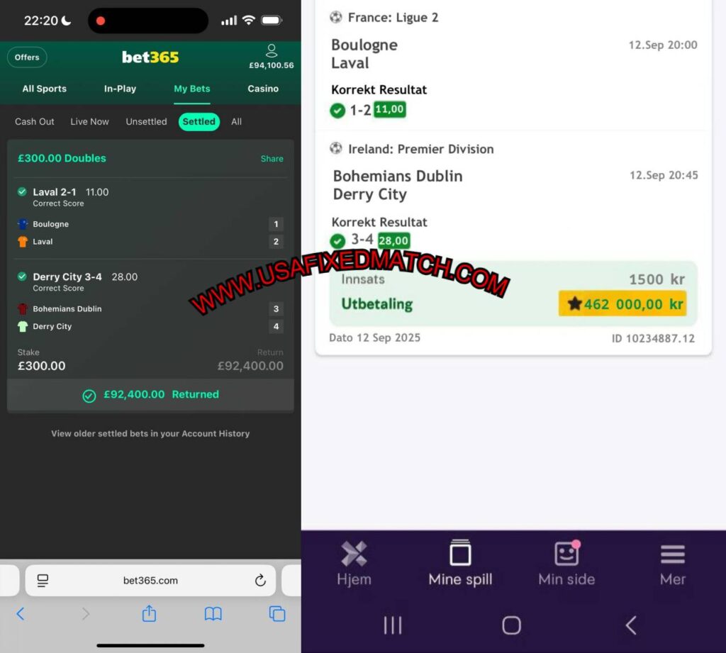 BET365 SURE FIXED MATCHES TIPS