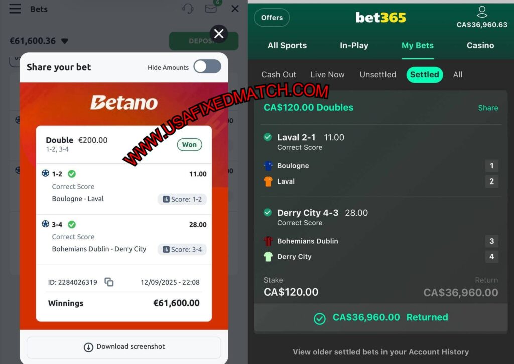 BETANO SOCCER FIXED MATCHES TIPS