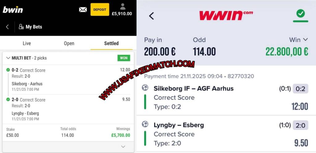 BWIN SURE FIXED MATCHES TIPS