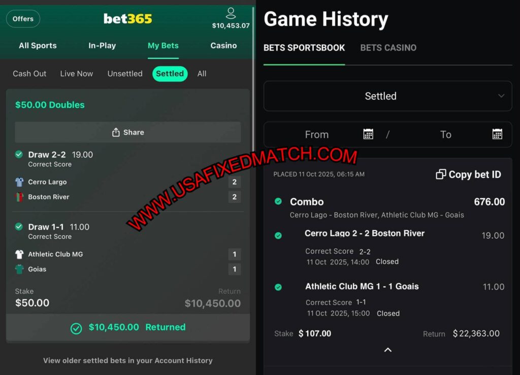 CORRECT SCORE FIXED BET365 TIPS
