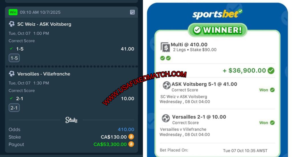 Stake Sure Fixed Bettting Tips
