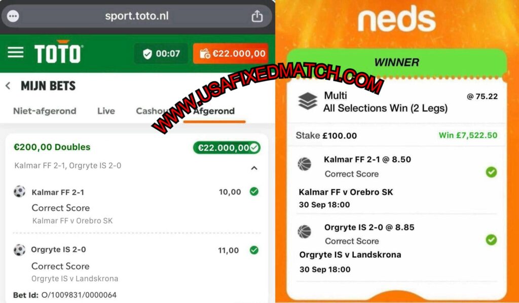TOTO CORRECT FIXED MATCHES TIPS