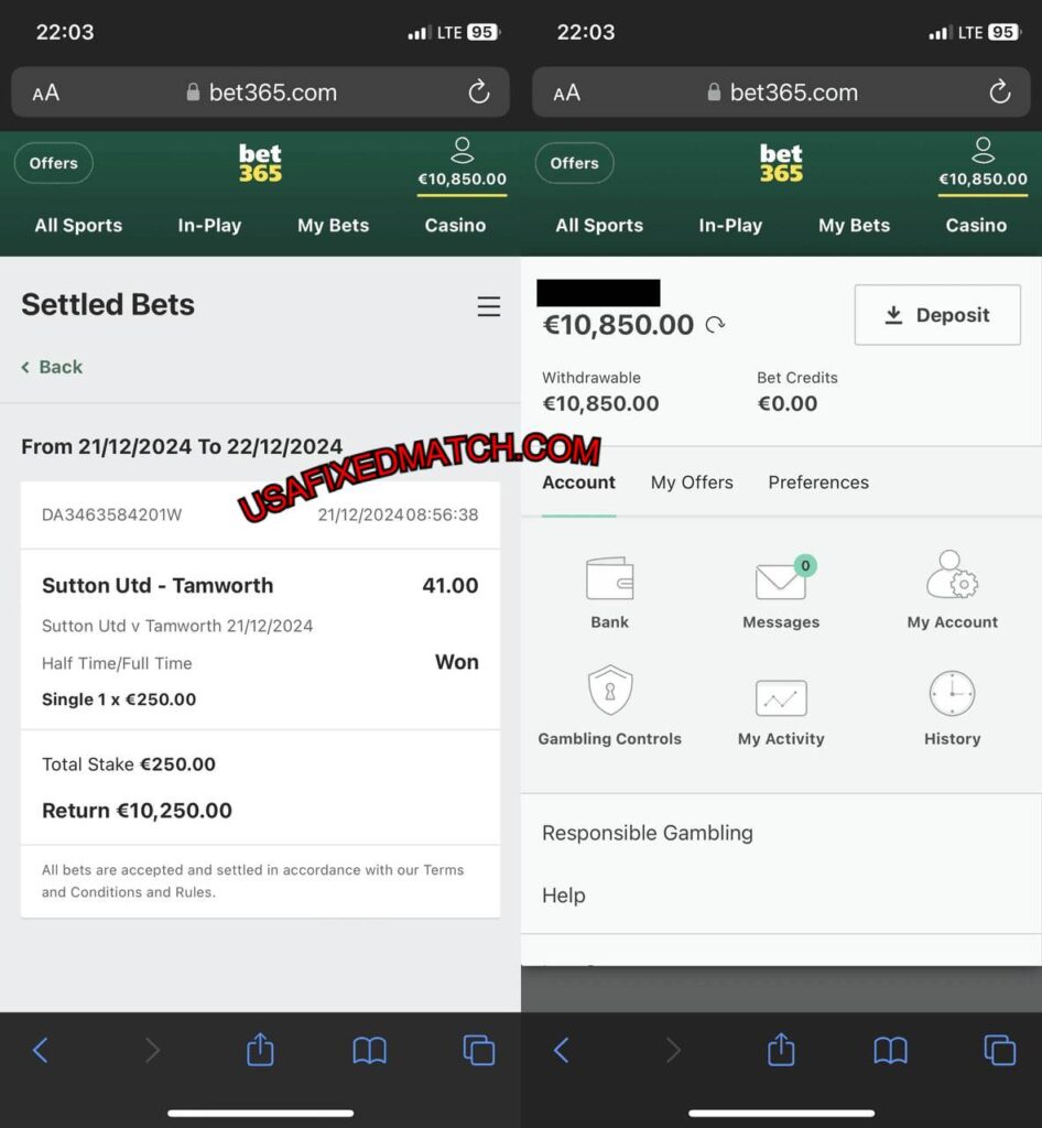 USA BET365 FIXED FOOTBALL TIPS