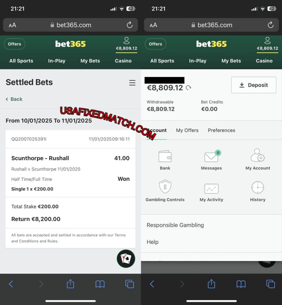 USA FIXED BET365 MATCHES TPS