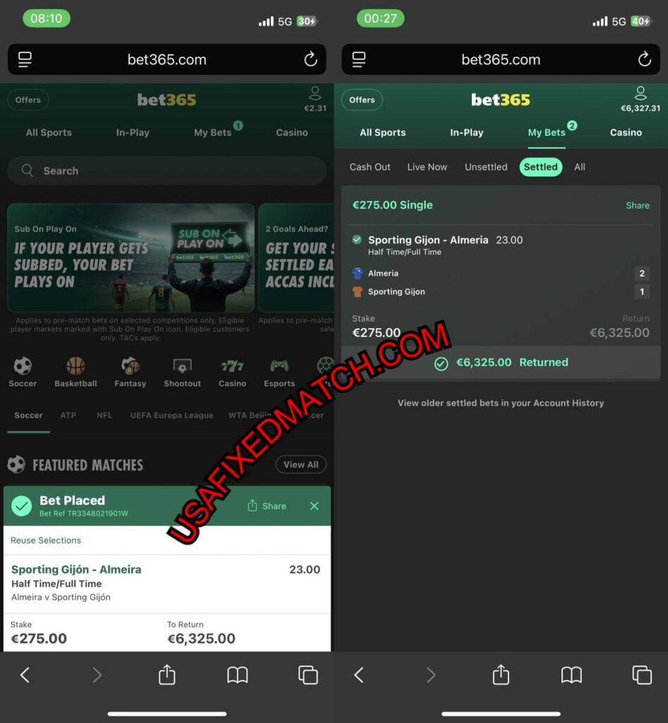 USA FIXED MATCHES HTFT TIPS