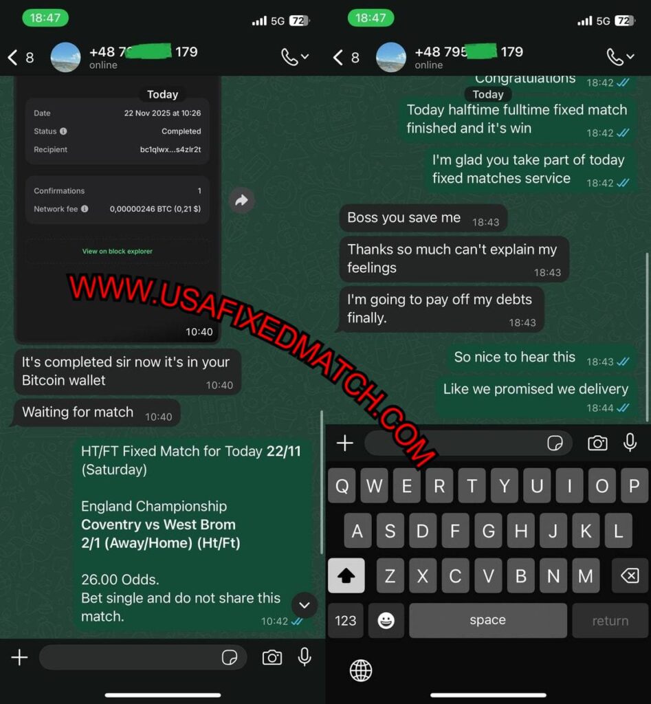USA FIXED MATCHES SOLD WHATSAPP