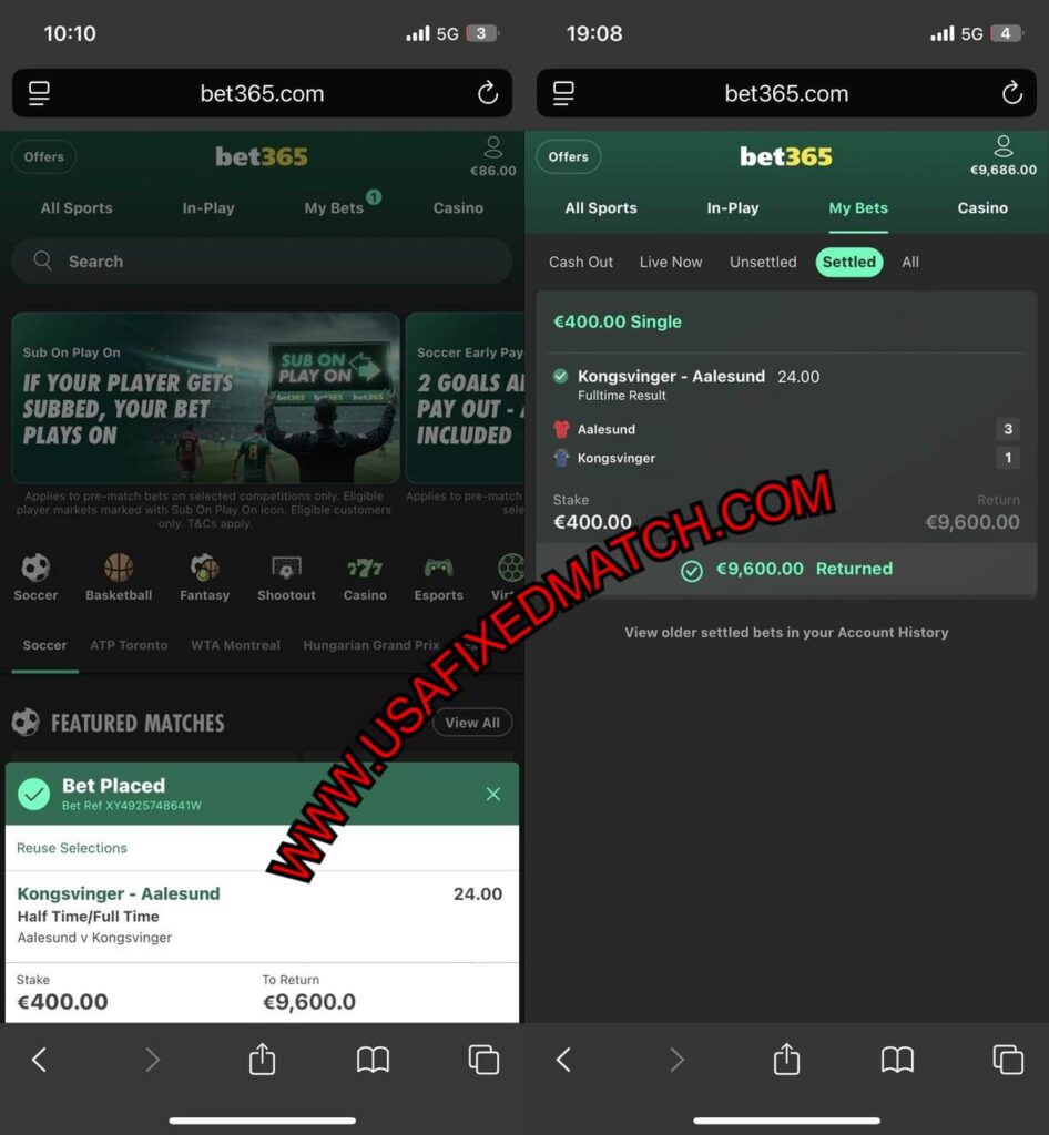 USA SOCCER FIXED ODDS HTFT