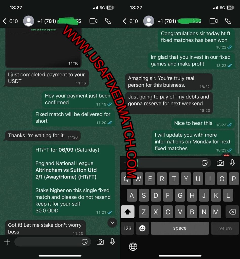 USA WHATSAPP FIXED MATCH HTFT TIPS