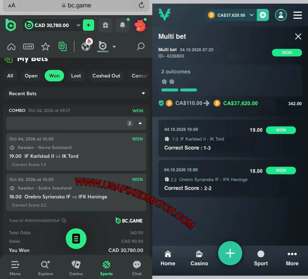 BWIN SAFE FIXED MATCHES TIPS BC SURE FIXED GAMES