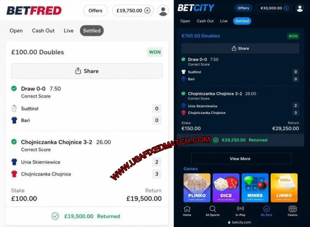 BETFRED CORRECT SCORE FIXED TIPS BETFRED CORRECT SCORE FIXED TIPS