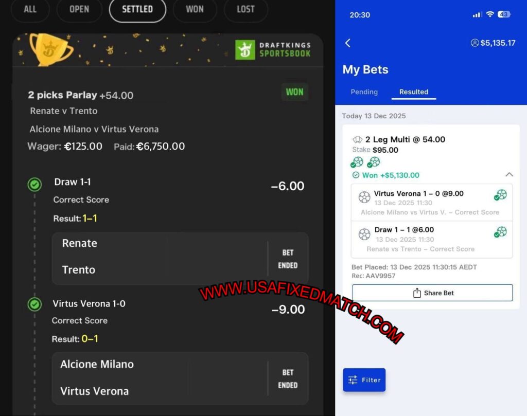 DRAFTKINGS FIXED MATCHES TIPS DRAFTKINGS FIXED MATCHES TIPS