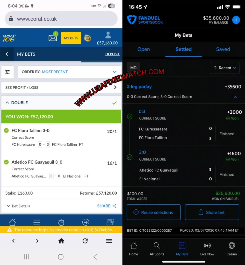 FANDUEL CORRECT SCORE BETTING MATCHES FANDUEL CORRECT SCORE BETTING MATCHES