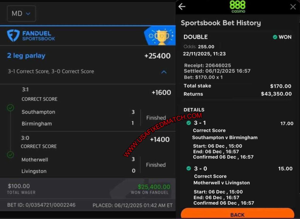 FANDUEL SPORTS BOOK FIXED MATCHES FANDUEL SPORTS BOOK FIXED MATCHES
