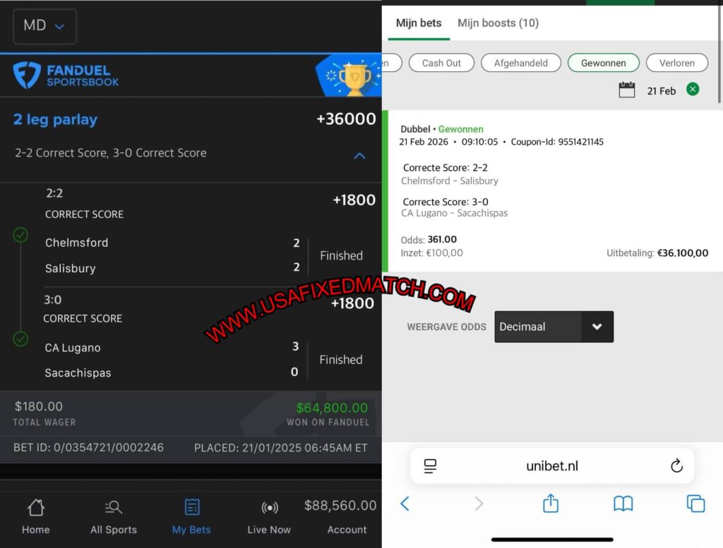 FANDUEL SPORTS SURE FIXED MATCHES FANDUEL SPORTS SURE FIXED MATCHES