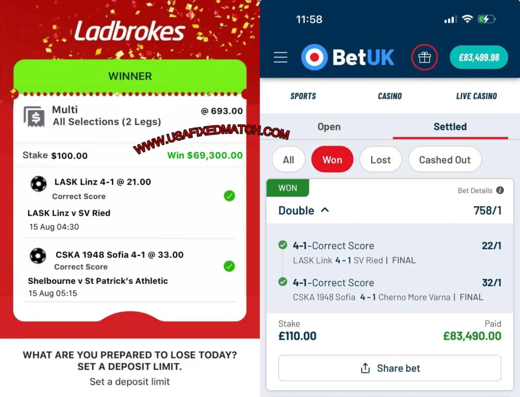 LADBROKES CORRECT SCORE FIXED TIPS LADBROKES CORRECT SCORE FIXED TIPS