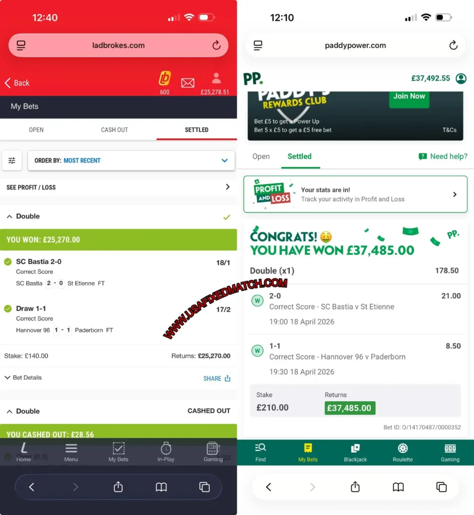 PADDYPOWER CORRECT FIXED MATCHES ODDS PADDYPOWER CORRECT FIXED MATCHES ODDS