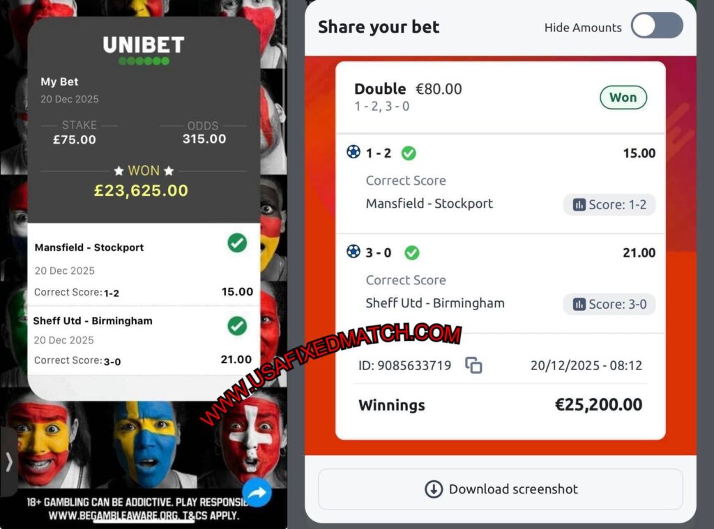 UNIBET CORRECT FIXED MATCH UNIBET CORRECT FIXED MATCH